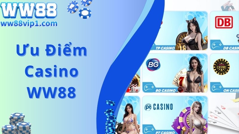 Casino WW88 thu hút hội viên tham gia với ưu điểm đặc biệt