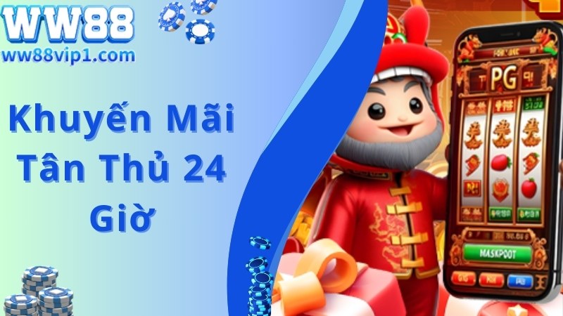 Tặng khuyến mãi WW88 mừng tân thủ tham gia đủ 24 giờ